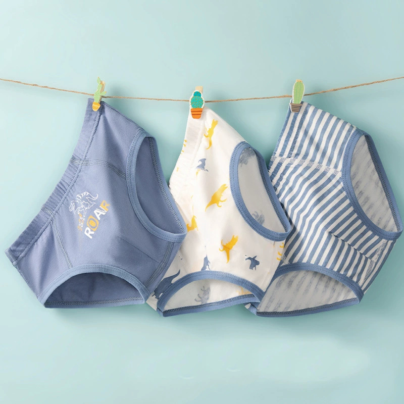 Children's boys' small underwear triangle pure cotton medium and large children's and adolescents' cotton small children's boy shorts one piece drop shipping