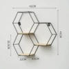 Irregular three hexagonal-black