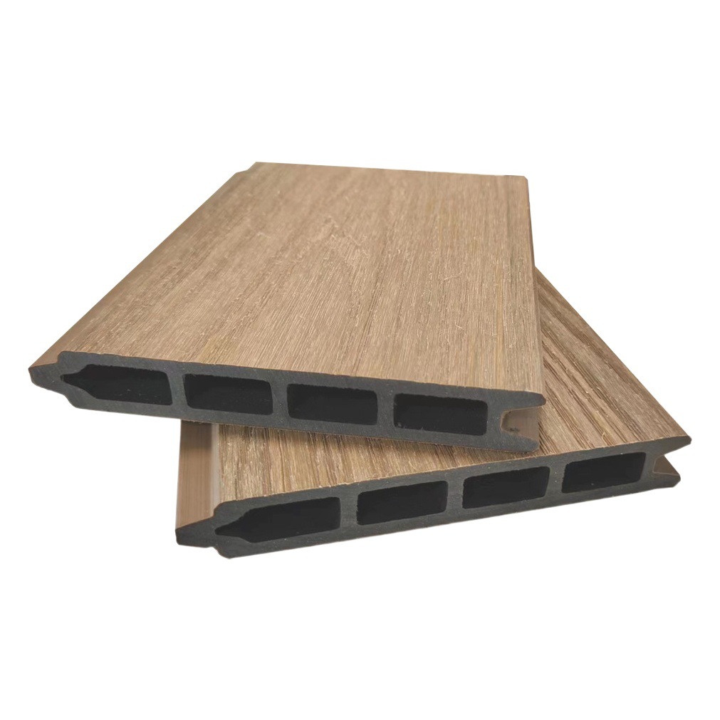 Madera plástica Segunda Generación coextrusión WPC valla tablero 150*21 madera al aire libre patio valla tablero impermeable anti-corrosión madera