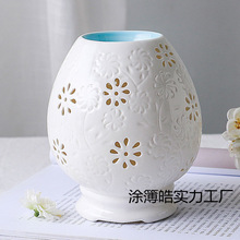 香薰灯插电香熏炉陶瓷镂空精油灯香薰机调光卧室台灯多款式包邮