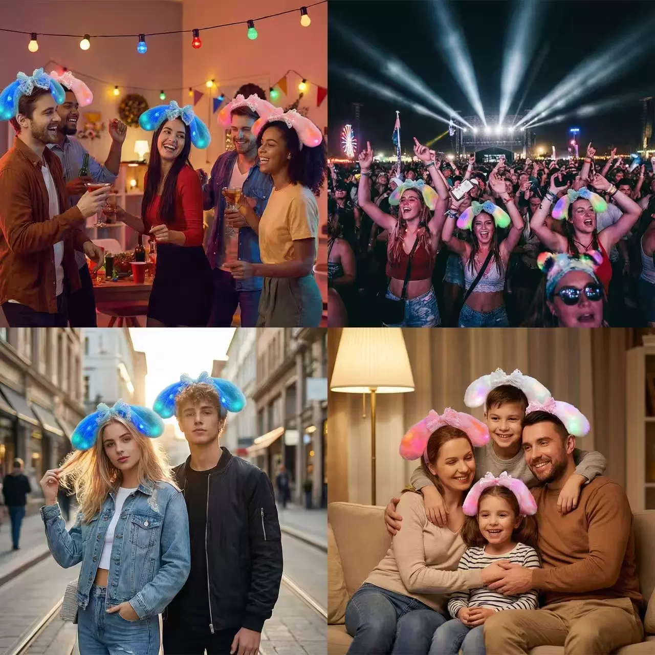 可爱大耳狗发箍卡通毛绒玉桂狗头箍cosplay网红蝴蝶结卖萌发饰女