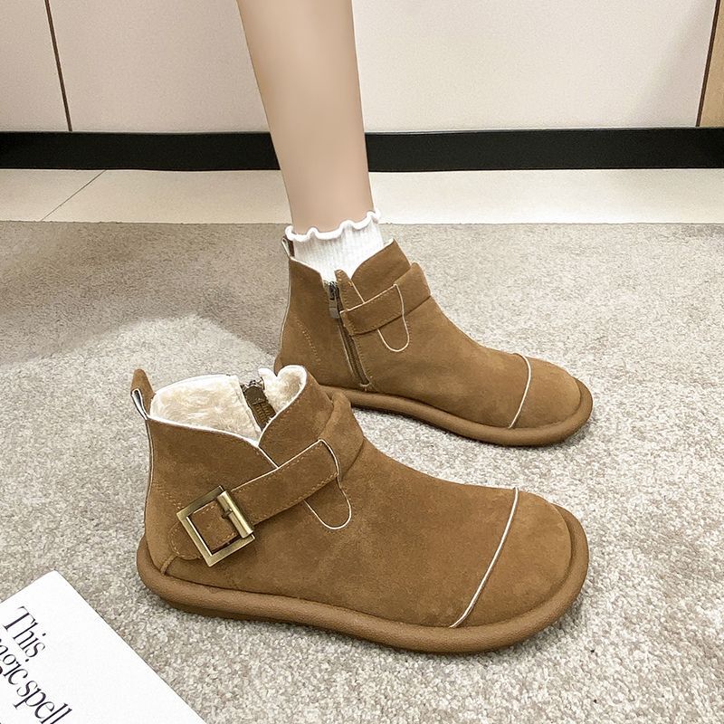Winter Non-Slip Flat Cotton Shoes, 2026 New Style, Cute and Warm, Fleece-Lined Snow Boots for Women, Birkenstock Shoes Winter Non-Slip Flat Cotton Shoes, 2026 New Style, Cute and Warm, Fleece-Lined Snow Boots for Women, Birkenstock Shoes