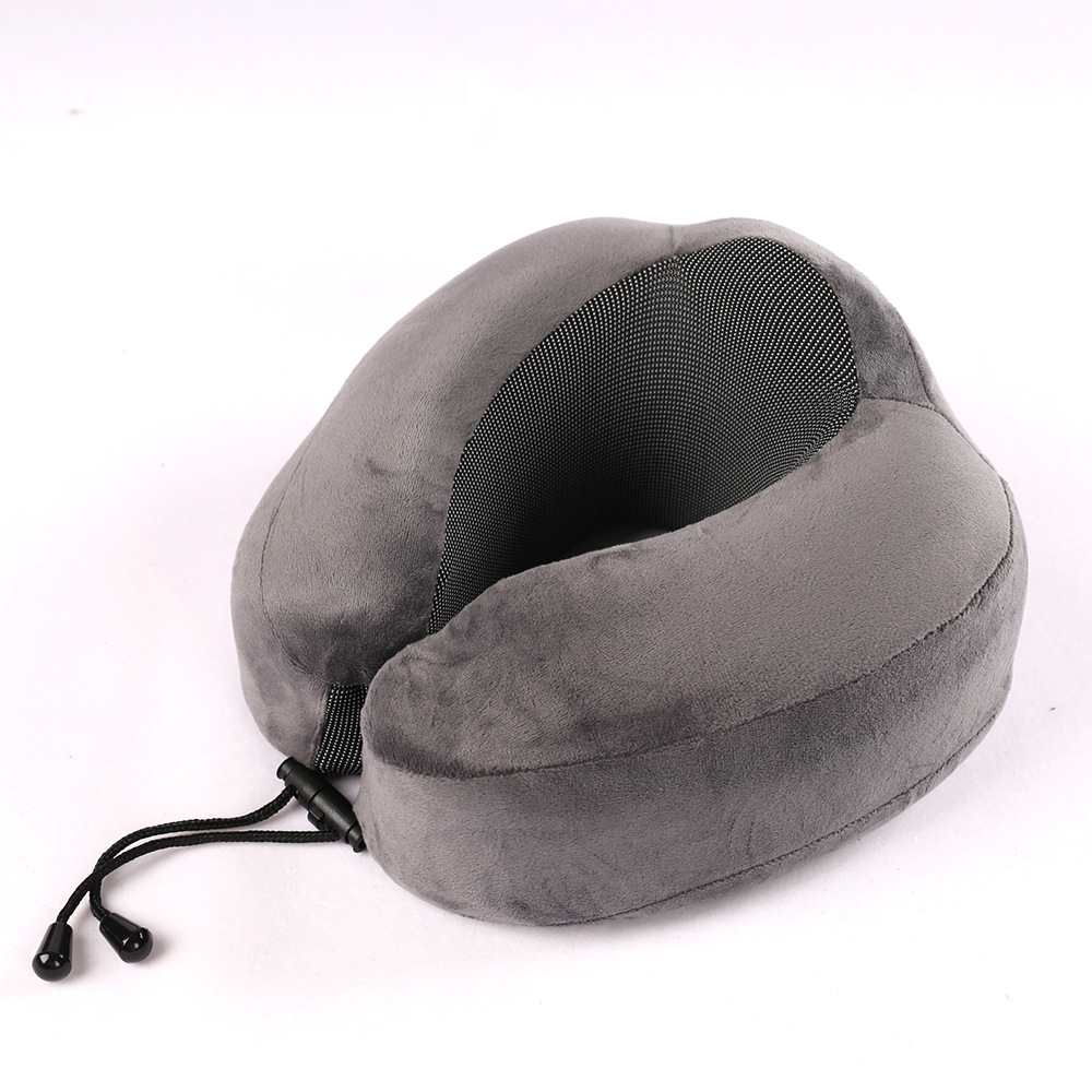 Nueva espuma de memoria de almacenamiento transfronteriza almohada en forma de U almohada de viaje de avión almohada de cuello portátil almohada de almuerzo de oficina