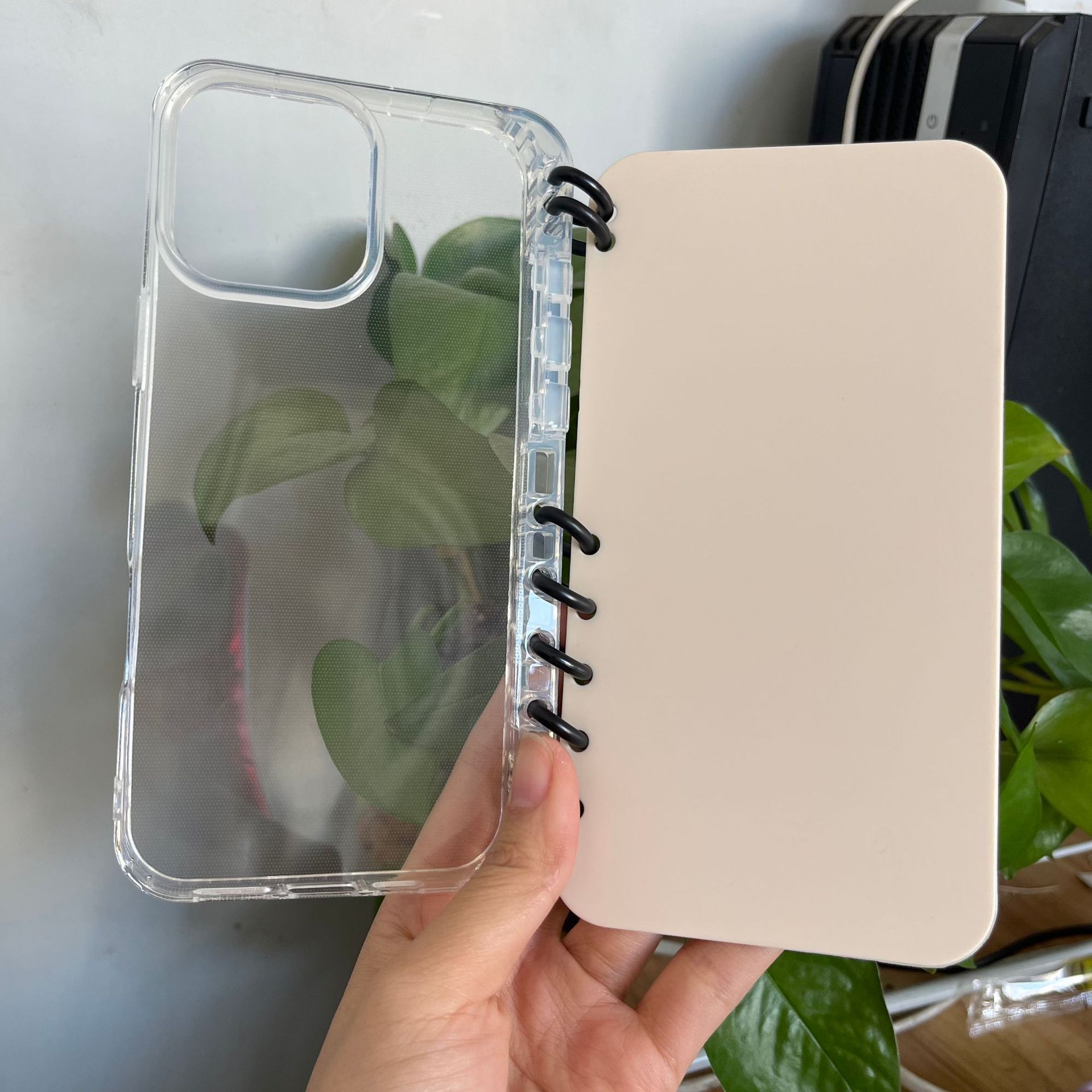 新款适用苹果16pro max笔记本透明翻盖手机壳15全包防摔TPU保护套