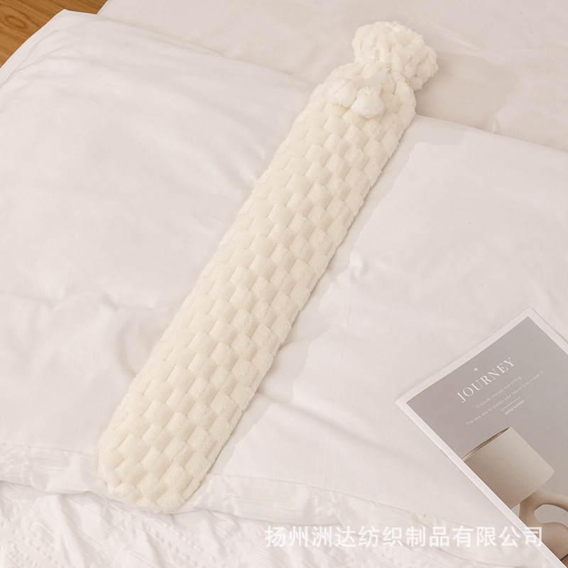 Bolsa de agua caliente almohada larga almohada de abrazamiento para niñas dormir piernas de cama cama de peluche dormitorio de estudiantes de invierno