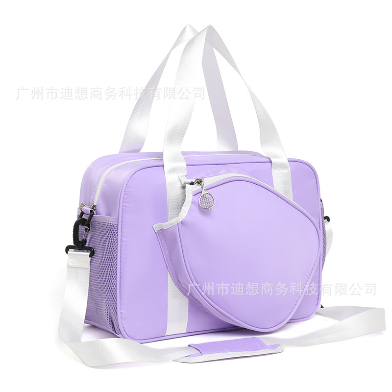 Bolsa de tenis de gran capacidad de almacenamiento de hombro único bolso de pelota bolso de mano doble hombro bolso de bádminton femenino de alto valor image 10