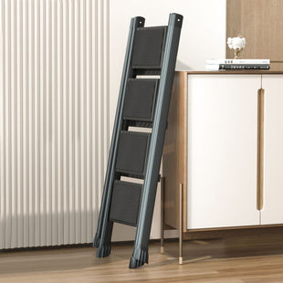 Thickened Household Ladder Folding Herringbone Ladder Indoor Climbing High Non-slip Climbing Trapezoidal Stair Retractable Portable Xiaojie Qi