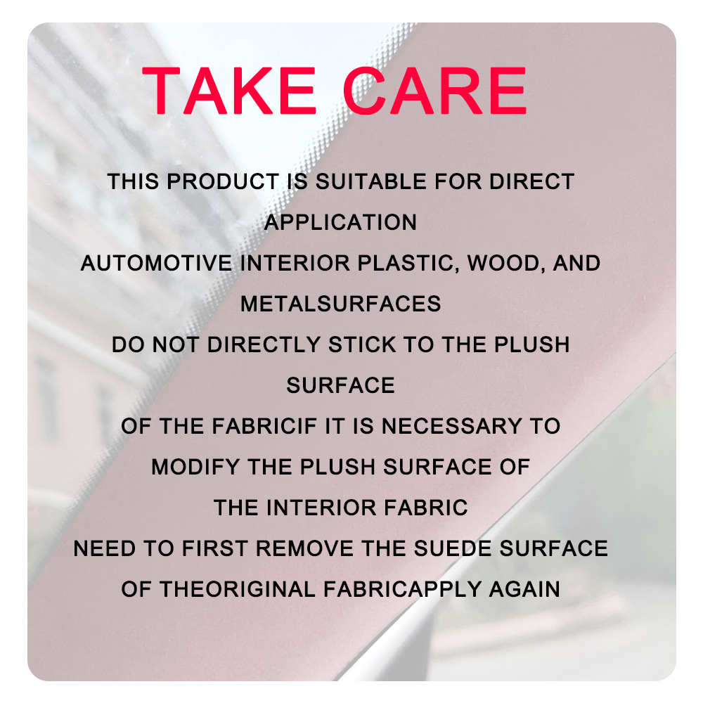 Car Interior Decal Suede Fabric Direct from Manufacturer, Self-Adhesive Personalized Car Wrap Anti-Scratch