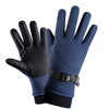 Keep warm men's street ski windproof water repellent non-slip gloves, custom made