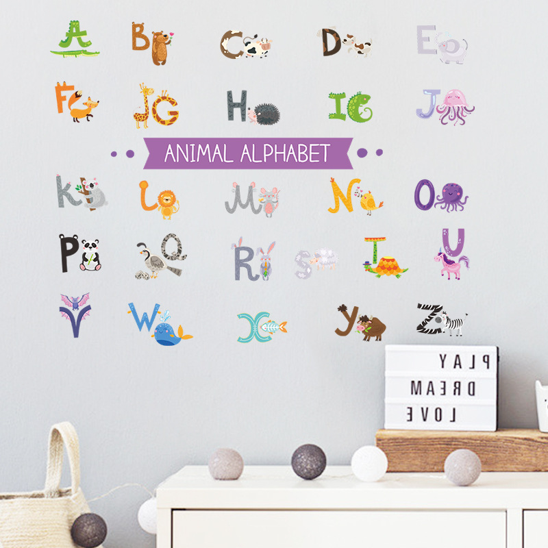 Nuevos Adhesivos De Pared Simples En Inglés De 26 Letras display picture 4