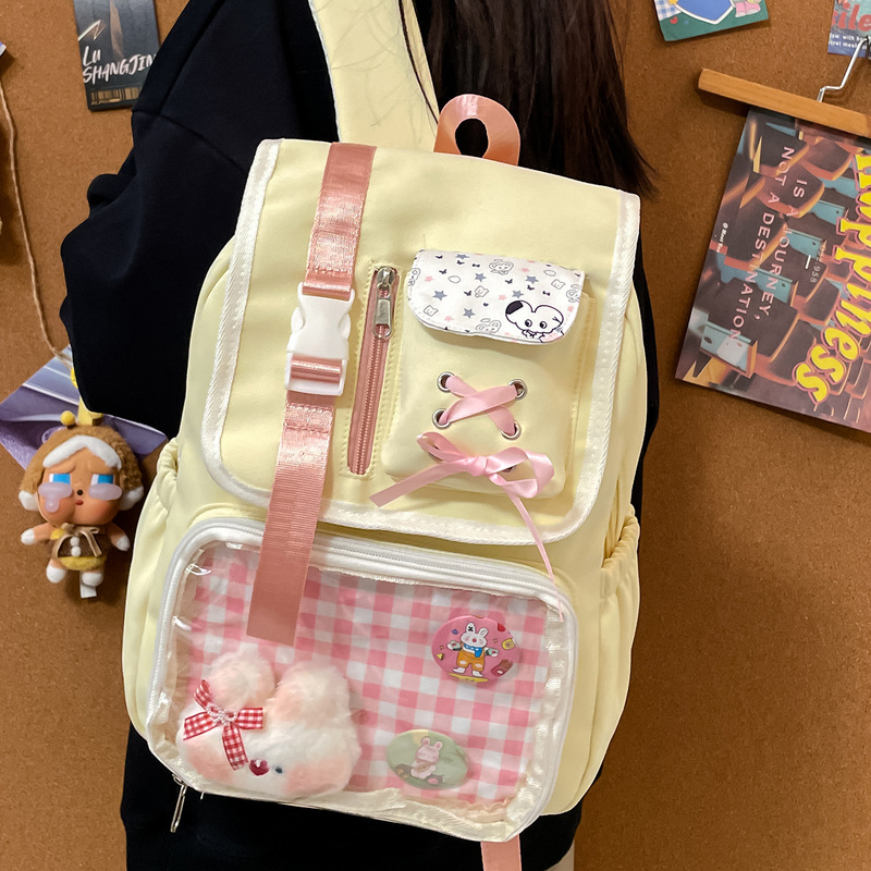 学生女子ランドセル 2025 新中学生高見えカジュアルファッションリュックかわいい二次元痛バッグ|undefined