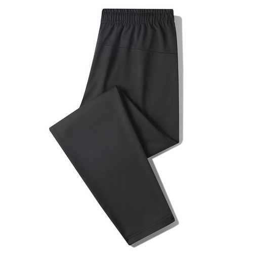 Men's Spring Loose Straight Casual Sports Ice Silk Pants Large Size 24 New Style Unisex Long Pants