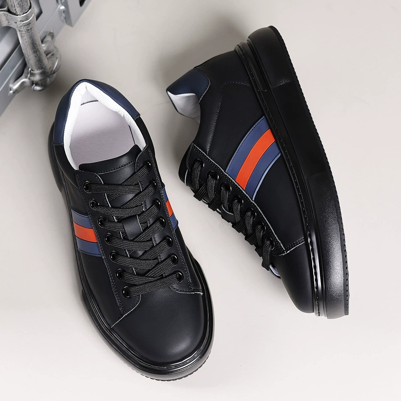 Мужские туфли на толстой подошве Летняя классика красная синяя маркировка маленькая черная обувь спортивная повседневная шнуровка мужская пчела C обувь