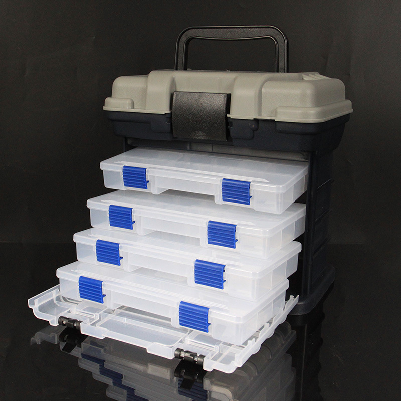 Caja de almacenamiento Caja de almacenamiento de plástico Caja de almacenamiento Accesorios Luya Caja de joyería de almacenamiento de hardware Caja de herramientas Caja de almacenamiento Caja de almacenamiento