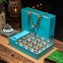 新款全景开窗茶叶包装盒礼盒16罐装 普洱茶 绿茶通用礼品盒可定制