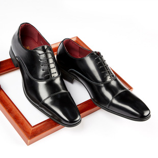 Cross-border Japanese three-joint men's shoes men's business leather shoes formal leather shoes men's casual breathable one-piece delivery