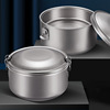 Pure titanium lunch box outdoors Picnic Camp tableware Supplies double-deck Insulation tape Lunch box portable Bento Box