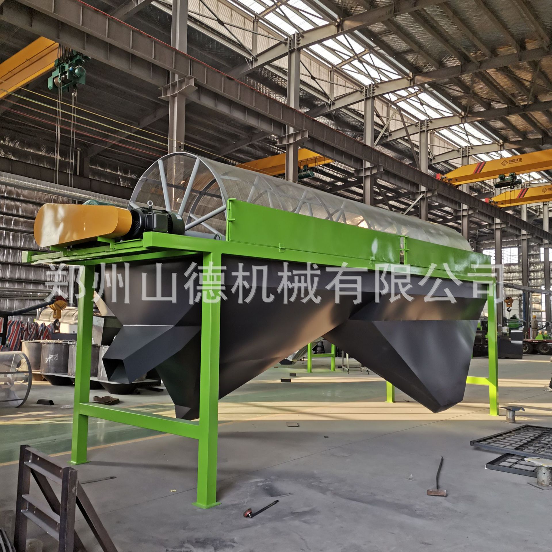 小型复合肥生产配套设备粉状有机肥料筛分机颗粒肥料滚筒筛分设备