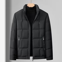 男士短款羽绒服90白鸭绒立领冬季男装新款中青年商务休闲防寒外套