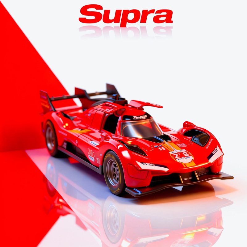 Clearance Sale of a Batch of Ferrari 499P Alloy Car Models, Pull-Back Action, Finely Crafted Collectible Display Pieces, Export Model