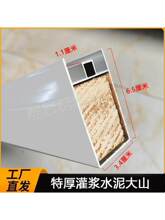 瓷砖橱柜1.1特厚灌浆大山型槽铝合金瓷砖橱柜全套配件卡槽全套