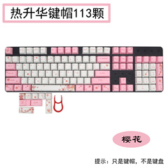 Pbt熱昇華工芸カラー模様桜キーキャップ61/87/104/108キーメカニカルキーキャップ共通