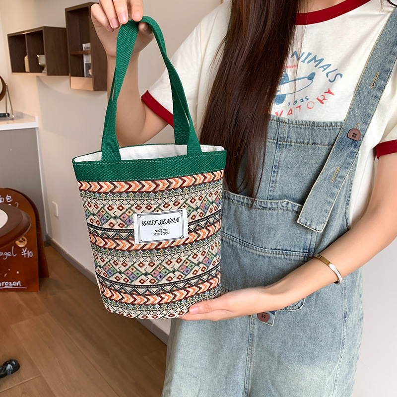 High-End Niche Handmade Handbags, New Vegetable Basket Lunch Bags, Office Worker Lunch Bags, Wholesale Lunch Box Bags