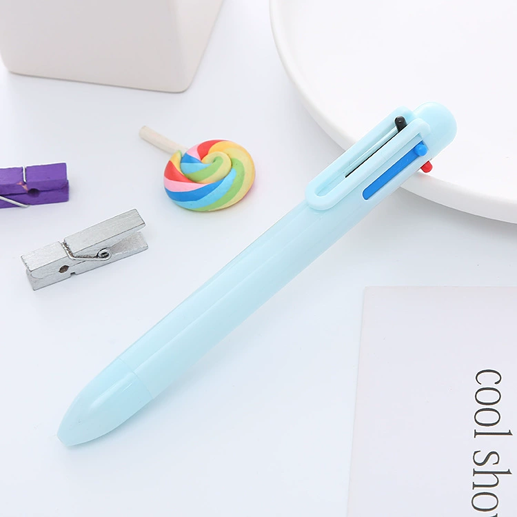 Creative brand multicoloured ballpoint pen for students, 6 colors