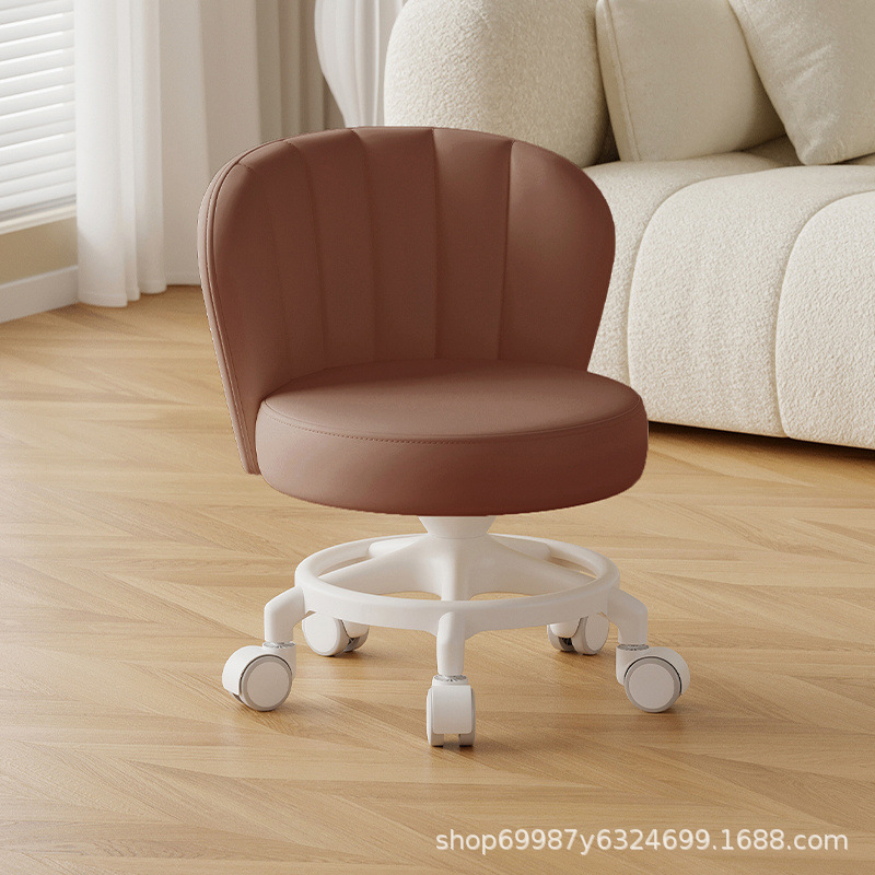 Rueda universal anti-rollback pequeña polea taburete baja silla respaldada para el hogar con un niño banco redondo rueda de correa rueda silenciosa