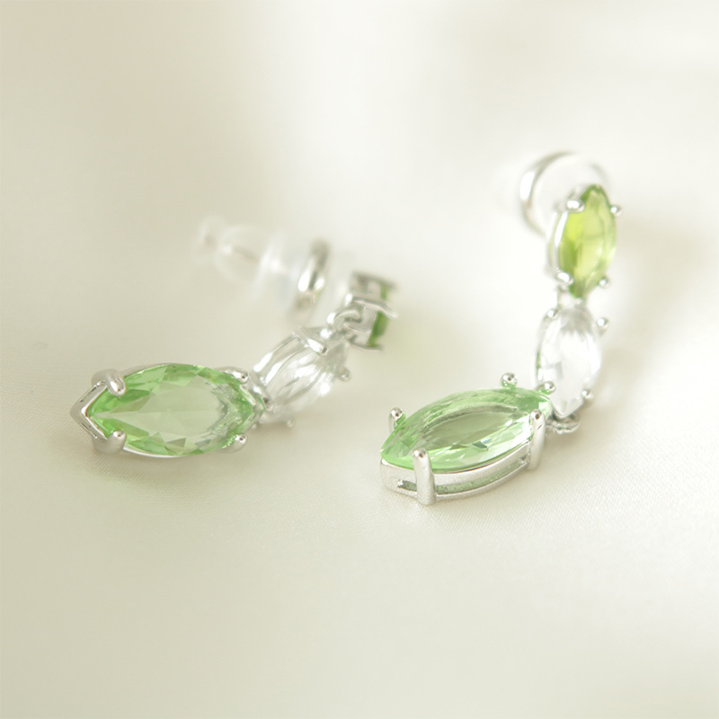 1 Paire Élégant Style Simple Gland Le Cuivre Zircon Boucles D'oreilles display picture 5