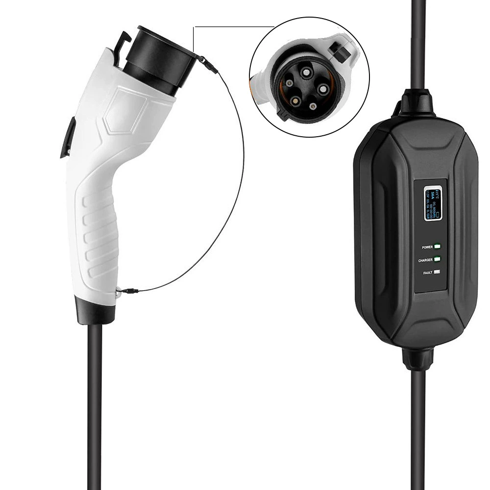 Пистолет для зарядки транспортных средств на новой энергии 16A портативное бортовое зарядное устройство с одним пистолетом GB пистолет для аварийной зарядки без заземления