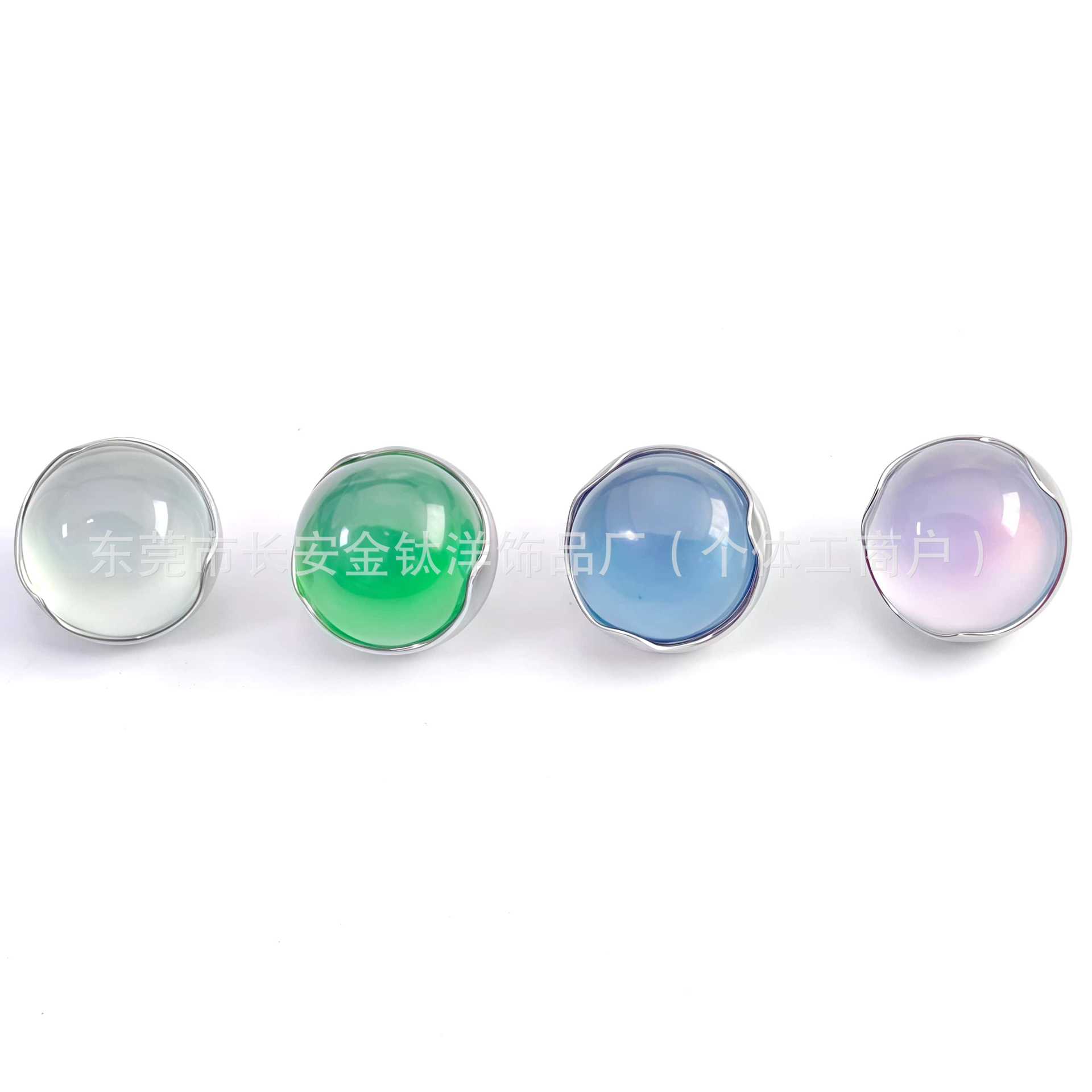 F136 Titanium Wavy Edge Light Cat's Eye Stone Ear Stud Lip Nail Nose Nail Ear Bone Stud G23 Titanium Alloy Piercing Jewelry detail image 7