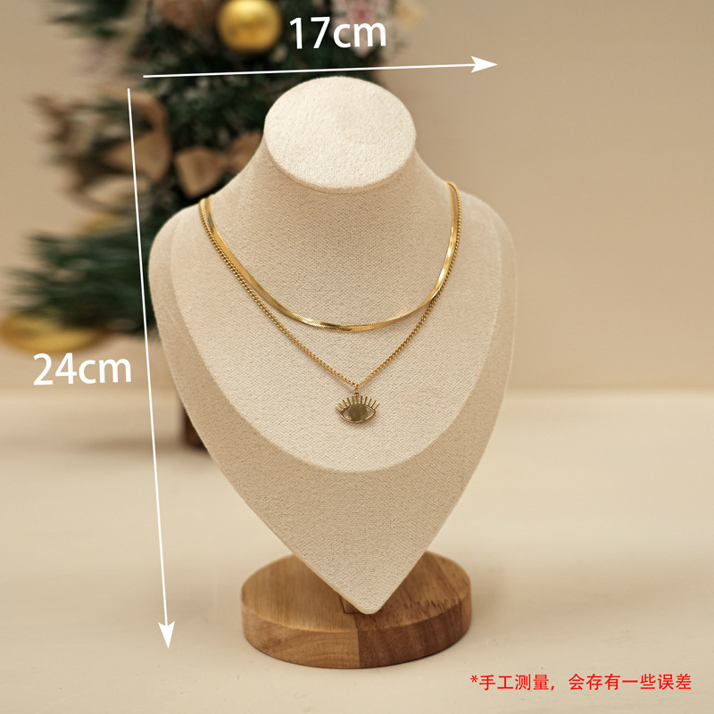 项链展示架人像脖子珠宝首饰托盘摆摊架子饰品拍照道具项链模特|undefined
