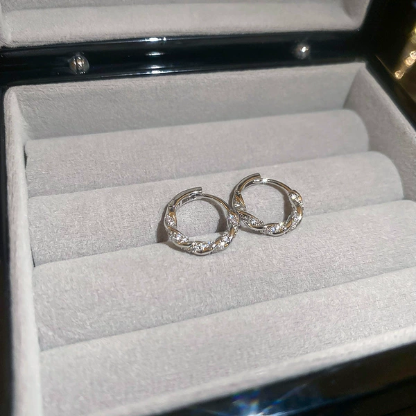 107#ear buckle-silver