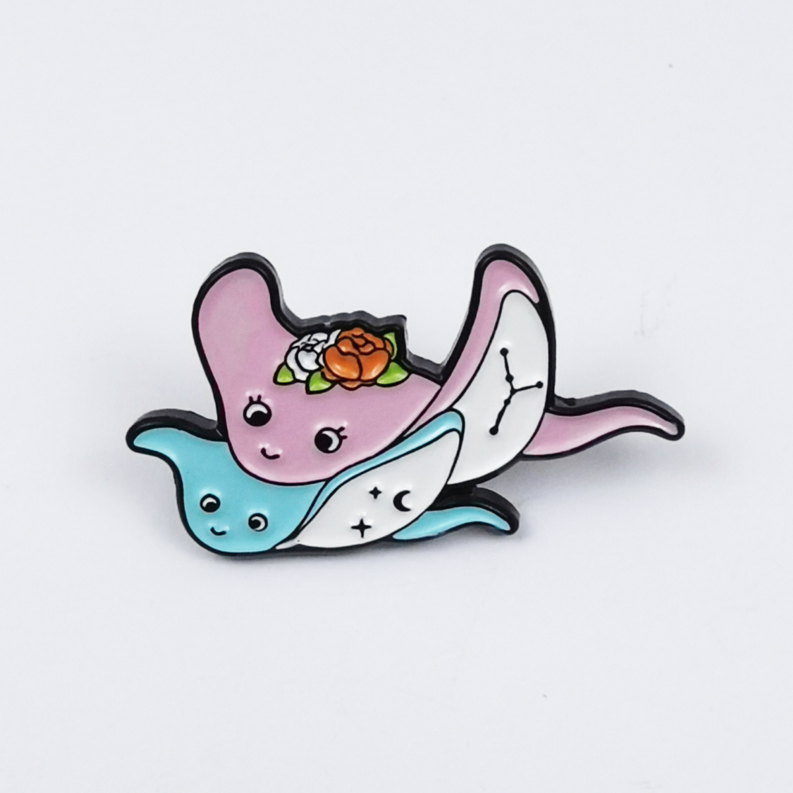 Broche Metálico de Vida Marina de Aleación de Zinc, Decorativo, para Ropa y Mochilas