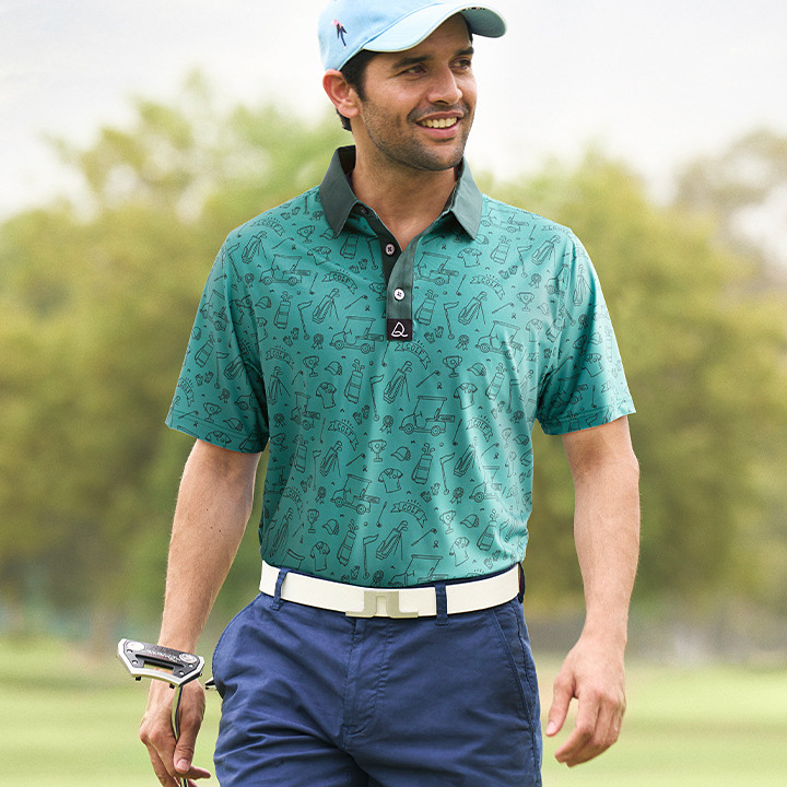 Customized High-Quality Golf Clothing Men's Export Summer European and American Large Size Men's Quick-Drying Polo Shirt 3D Printed Short-Sleeved