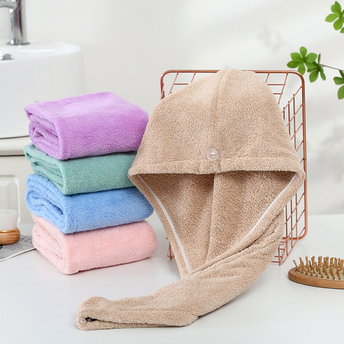 Dry hair cap for women with long hair, absorbent towel for wiping hair, quick-drying shampoo cap, shower cap, dry hair towel, headscarf supply