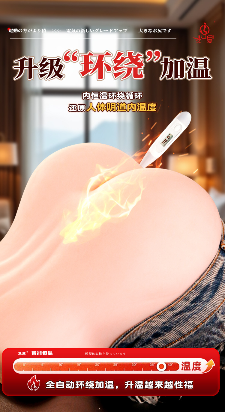 Jiuai Fully Automatic Inverted Mold Big Butt Male Masturbator — detail image 6