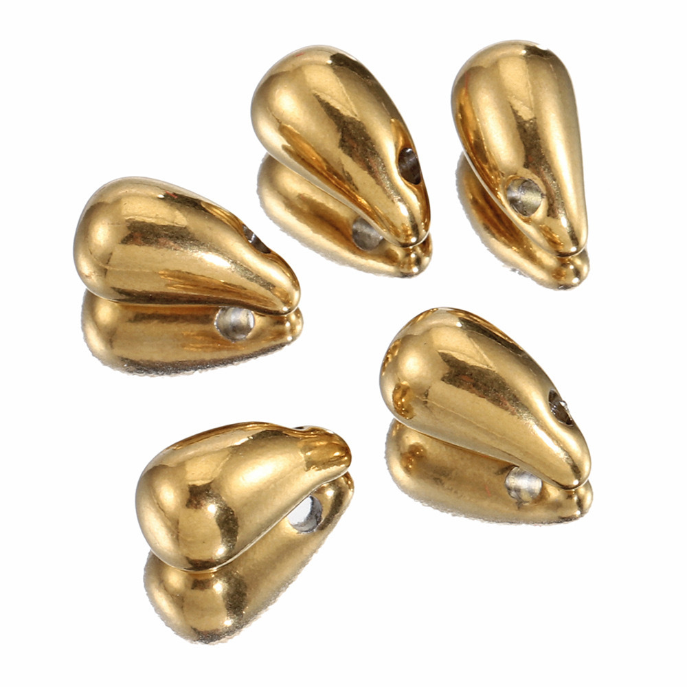 1 Piece Quantity 1 Piece 6 * 12mm Hole 1~1.9mm 304 Stainless Steel Water Droplets Polished Pendant