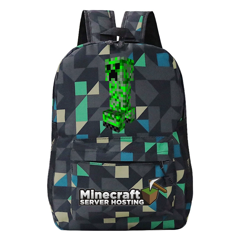 Детский рюкзак-плечевая сумка (Minecraft), принтая школьная сумка, один размер, легкий 0.311 кг