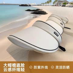 屋外日よけ帽子抗 UV 空のトップ男性と女性の UV 日よけ帽子夏の大きなつばサイクリングフェイスカバー柔軟な日焼け止め