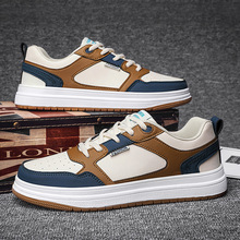 大码板鞋48码青少年运动低帮鞋子男春夏网面男士皮面休闲好搭男鞋