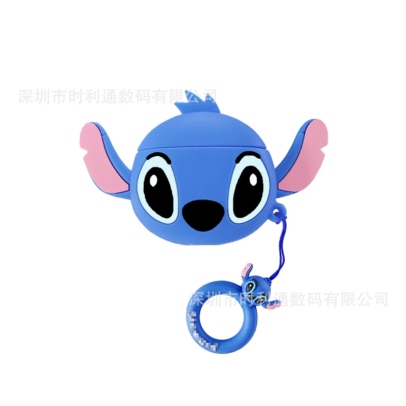 Силиконовый карманный защитный чехол для картинок (Apple AirPods, несколько моделей), милый чехол с карабином