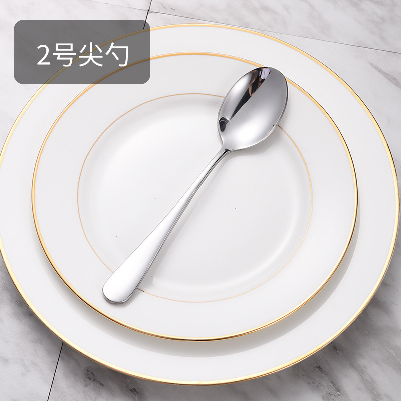 ステンレス厚手洋食食器81シリーズホテルステーキナイフフォークスプーン料理スプーン子供スプーン食事スプーン|undefined