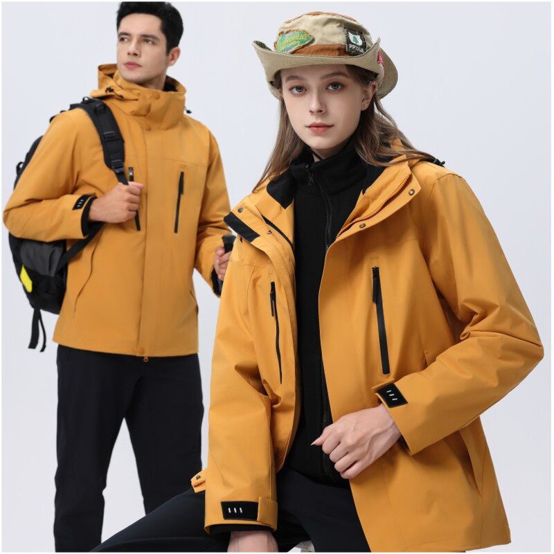 Factory Direct Sales] 10 New Colors] Couple Style Winter Three-In-One Jacket Jacket Fashionable Sports Leisure Outdoor