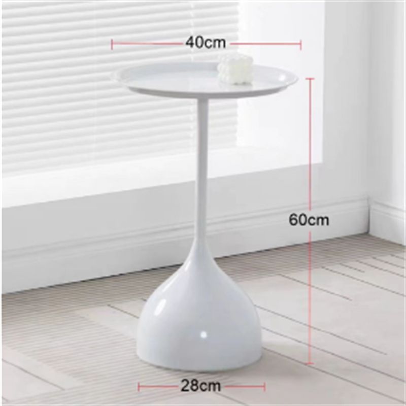 Mesa auxiliar de hierro forjado de tamaño pequeño, muy vendida en comercio transfronterizo, mesa de centro pequeña, estilo moderno minimalista redondo estilo ins