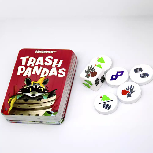 TRASH PANDAS Full English Trash Bear Family Party Birthday Party Parent-Child Strategy Game