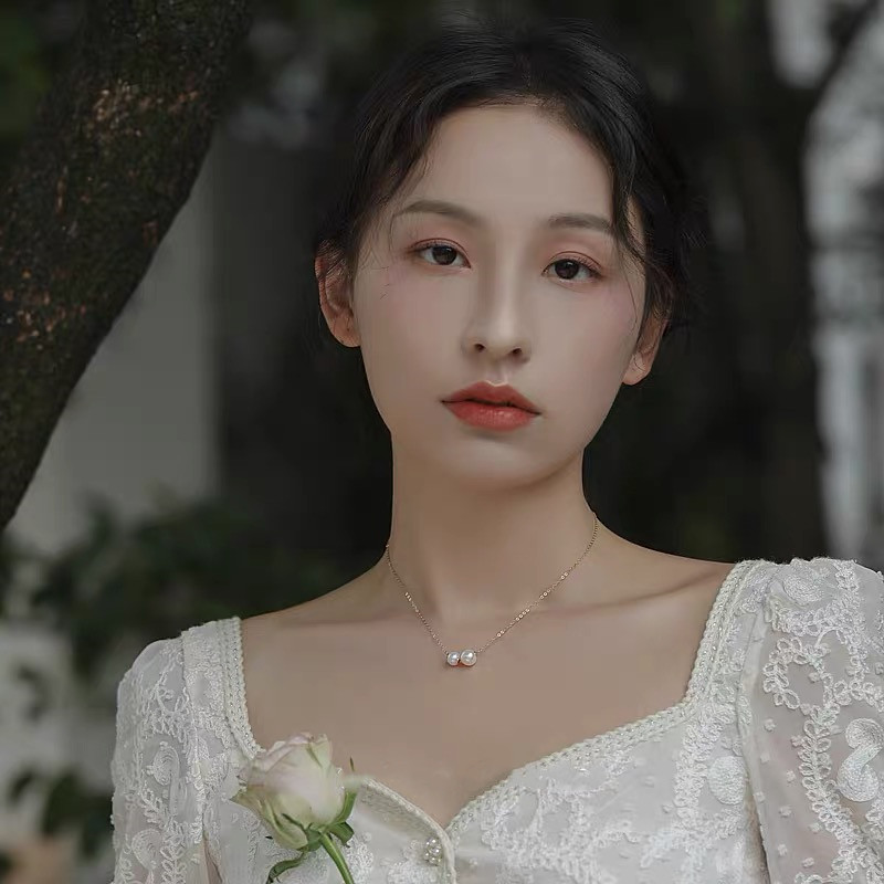 Colar de pérolas de luxo com fecho magnético para mulher_voghion.com