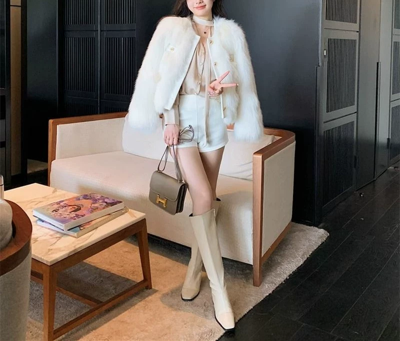 Демисезонная короткая куртка, стиль Chanel, для подростков, увеличенная толщина