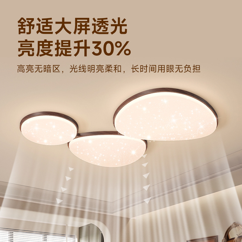 [Estrictamente seleccionado] Lámpara de techo de estilo antiguo 2025 nuevo paquete de lámparas de guijarros y gypsophila modernas y sencillas para toda la casa